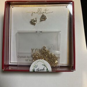 Gold Necklace and Earring Set by Juliet